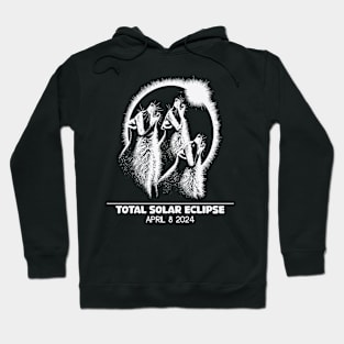 Raccoons Total solar eclipse 2024 Hoodie